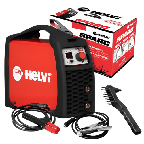 HELVI SPARC 160 Saldatrice inverter ad elettrodo MMA TIG con accessori