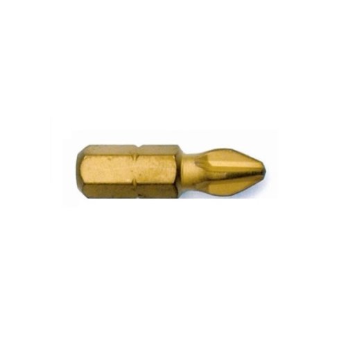 Inserto per avvitare rivestito in titanio Phillips PH2 1/4" Fermec 212042 TIN
