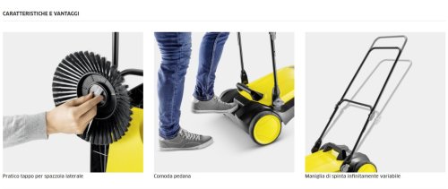 Spazzatrice manuale a spinta Karcher S4 - 1.766-320.0