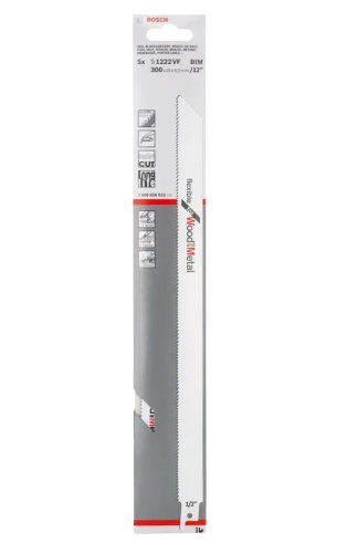 Lame per sega universale Bosch Professional S1122VF taglio-legno-lamiere (5 pezzi)