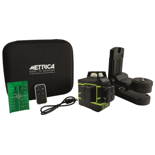 Livella 3 piani laser 360° Metrica Green ACTION 3D