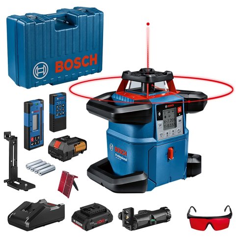Livella laser rotante Bosch Professional GRL 600 CHV 18V Pro Core in valigetta