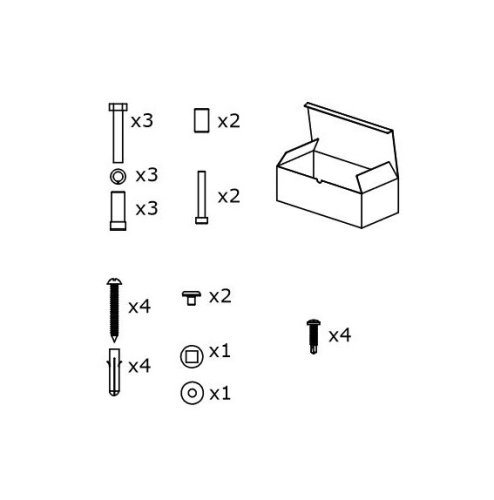 Kit accessori ricambio chiudicancello ABLOY DCAC631