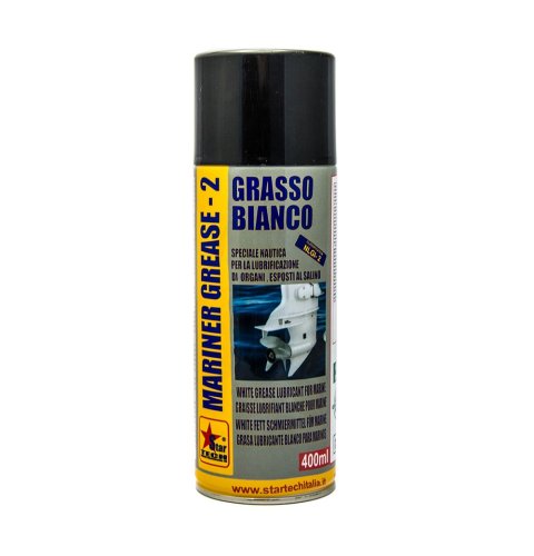 Grasso bianco lubrificante nautico spray MARINER GREASE 400ml