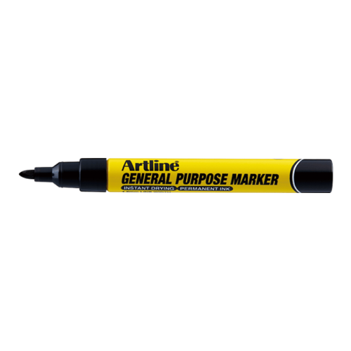 Marcatore pennarello ARTLINE multi superfici con punta conica 1,5 mm - - nero