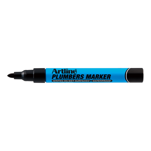 Marcatore pennarello ARTLINE per idraulici superfici umide con punta conica 1,5 mm - - nero