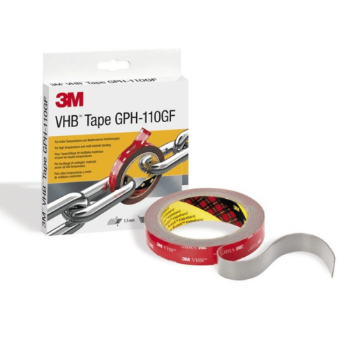 Nastro biadesivo grigio alta temperatura 3M VHB GPH-110GF 19mm x 3m