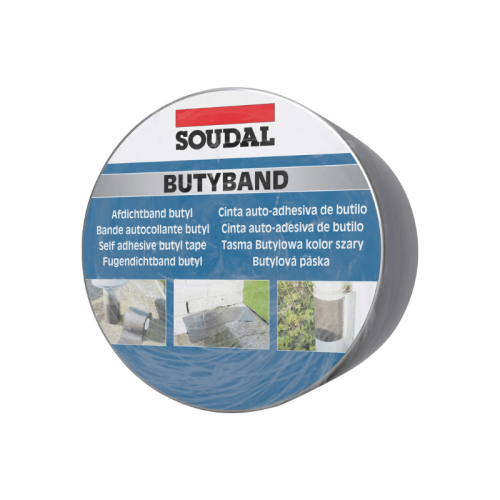 Nastro butilico autoadesivo Soudal Butyband in rotolo 10m - L (mm) 50
