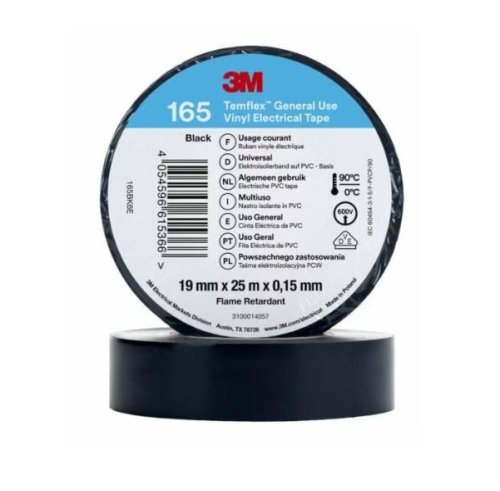 Nastro isolante in PVC 3M TEMFLEX 165 (15 mm x 10m) - - nero