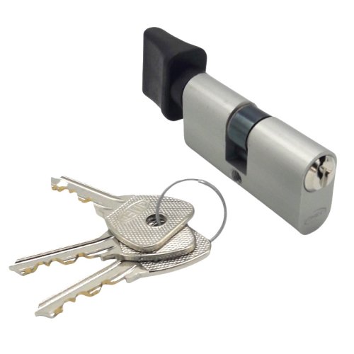 Cilindro ovale in alluminio con pomolo Omec 143 - mm 54 (27/27)