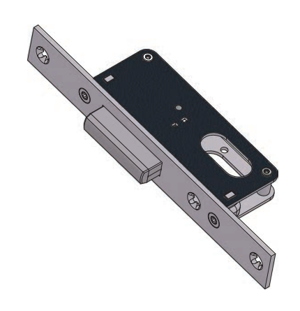 Serratura per montanti solo catenaccio Omec 335 FR22 mm
