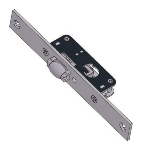 Serratura per montanti rullo regolabile Omec 345 F16 mm