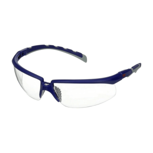 Occhiali di sicurezza trasparenti 3M Solus S2001AF montatura blu
