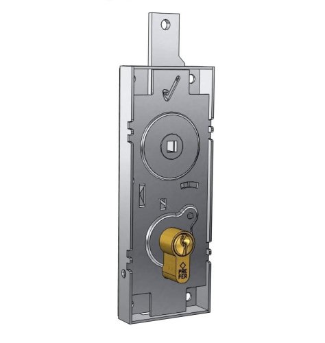 Serratura per basculante con cilindro profilo EU Prefer 6598.0810.0200
