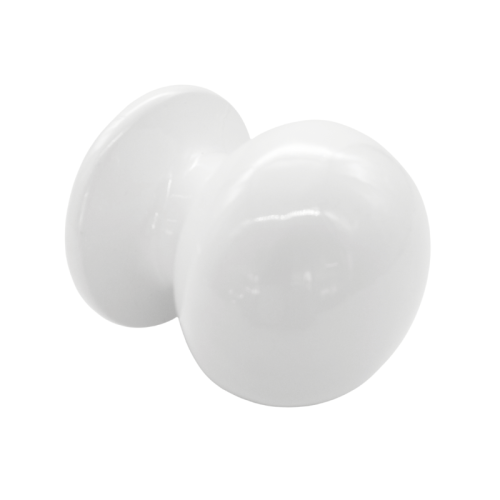 Pomolo in alluminio verniciato bianco lucido Saguatti 869/50