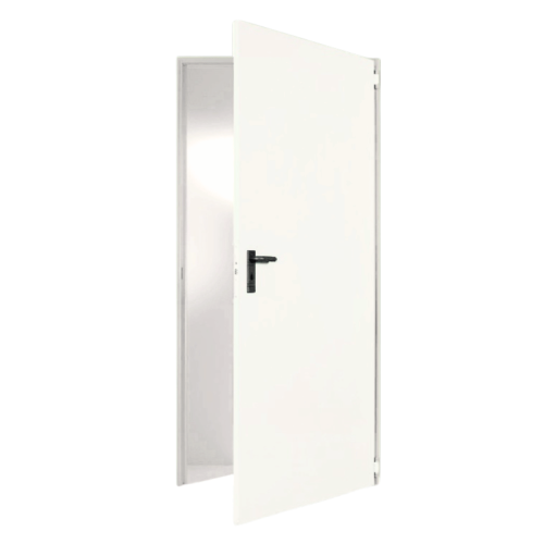 Porta tagliafuoco reversibile UNIVER NINZ verniciata bianco grigiastro RAL9002 - L x H (mm) 800x2050 - REI 60