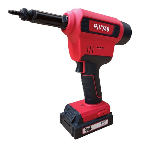 Rivettatrice RIVIT RIV 740 18V 2Ah litio in valigetta con doppia batteria