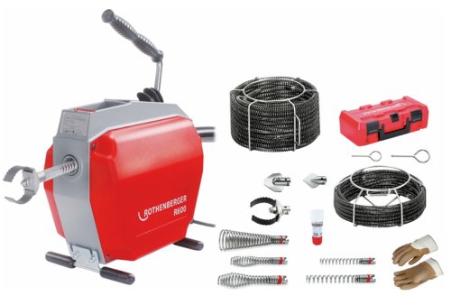 Macchina disotturatrice Rothenberger R600 con spirale e set utensili da 16-22 mm