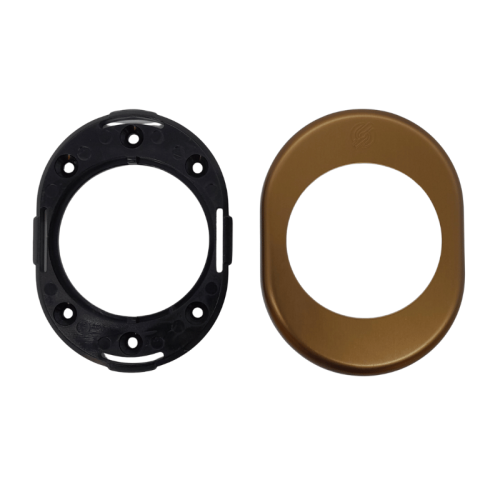 Securemme 4300KF4 Kit piastrina 62x82 mm con foro ø 46 mm Bronzo