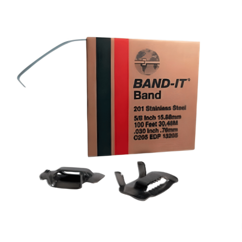 Scatola 100 graffe inox Maestri per nastro BAND-IT - mm 12,7