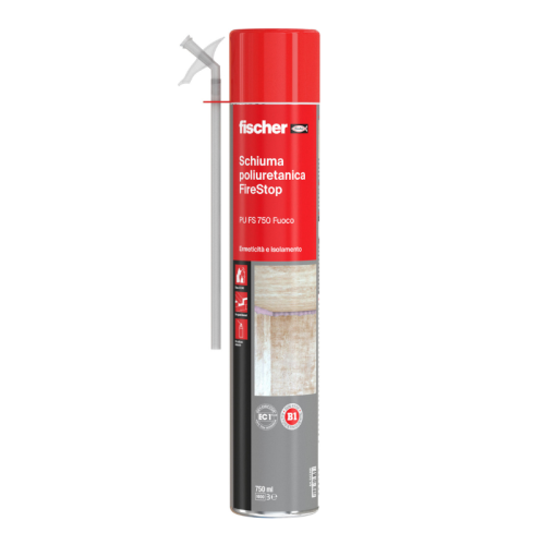 Schiuma poliuretanica Antifuoco Firestop Fischer PU FS 750ml (a mano)