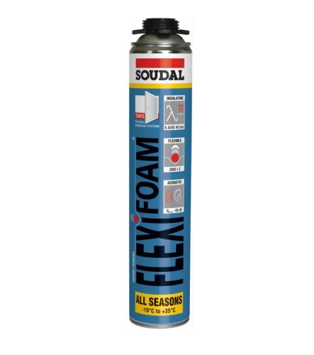 Schiuma poliuretanica Soudal Flexifoam Gun 750 ml