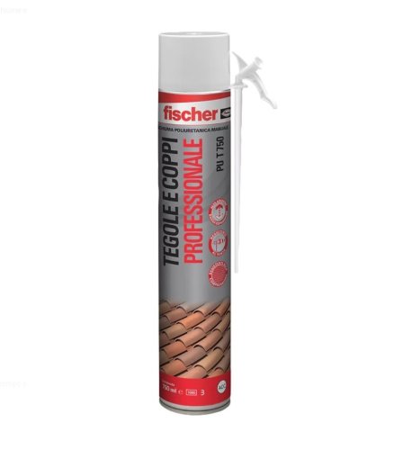 Schiuma poliuretanica per tegole e coppi Fischer PU-T 750ml