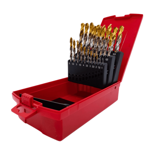 Serie 25 punte trapano Hss DIN338 1-13 mm rivestimento al Titanio Dormer A095204