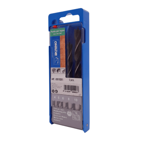 Serie 5 punte trapano elicoidali forare legno KRINO 05010201