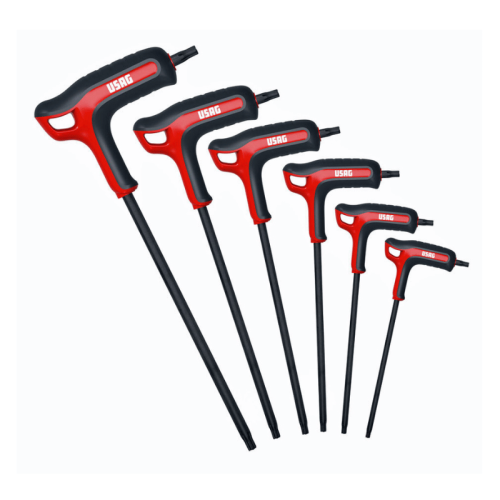 Serie 6 chiavi maschio Torx con impugnatura USAG 280 HATX/SE6