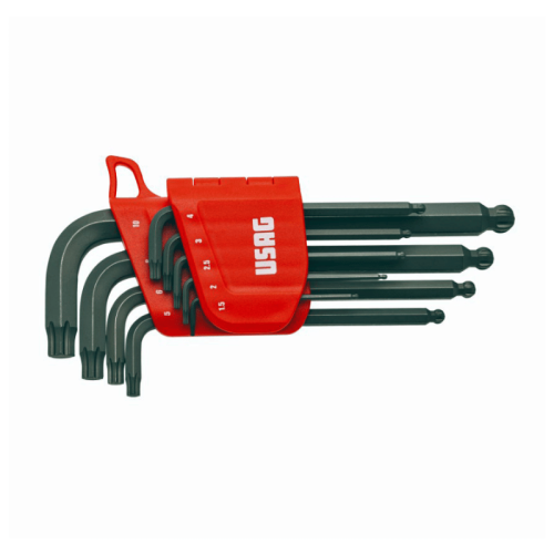 Serie 9 chiavi esagonali testa sferica profilo speciale X-Grip USAG 280X/S9