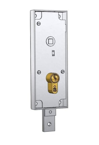 Serratura per porte basculanti cilindro profilo europeo PREFER 6564.0810.0200