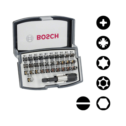 Set inserti avvitare Bosch Extra Hard 32 pezzi