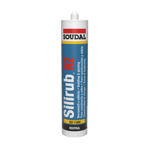 Sigillante siliconico neutro Soudal SILIBUR N2 trasparente 300ml