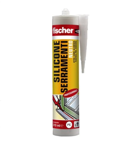 Silicone Fischer Serramenti grigio metallizzato 310ml