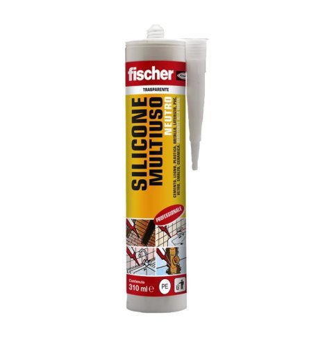 Silicone multiuso neutro trasparente Fischer SN 310ml