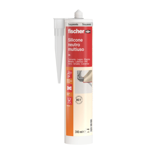 Silicone multiuso neutro trasparente Fischer SN TR 310ml
