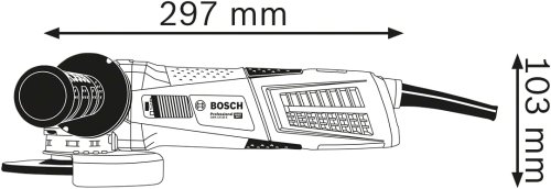 Smerigliatrice angolare ø 125 mm Bosch GWX 13-125 S - X-Lock