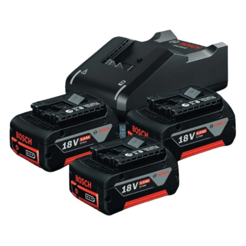 Smerigliatrice angolare ø 125 mm Bosch Professional GWS 18V-10 SC + 3 batterie GBA 5.0Ah