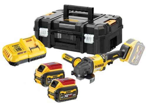 Smerigliatrice doppia batteria Dewalt DCG418X2-QW Flexvolt 54V ø 125 mm