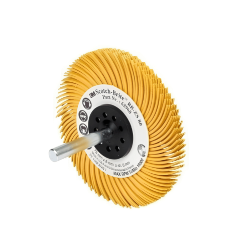 Spazzola radiale 3M Scotch-Brite filo abrasivo curvo tipo C ø mm 75 G80