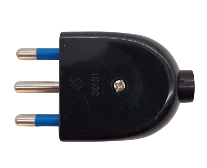 6 Spine Elettriche Italiane Piatte 16A - Bianche Per Spazi Stretti