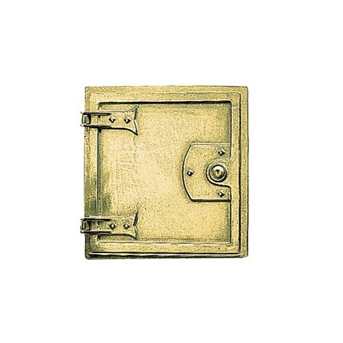 Sportello postale ad incasso in ottone Alubox serie Antica SC3 - colore ottone lucido