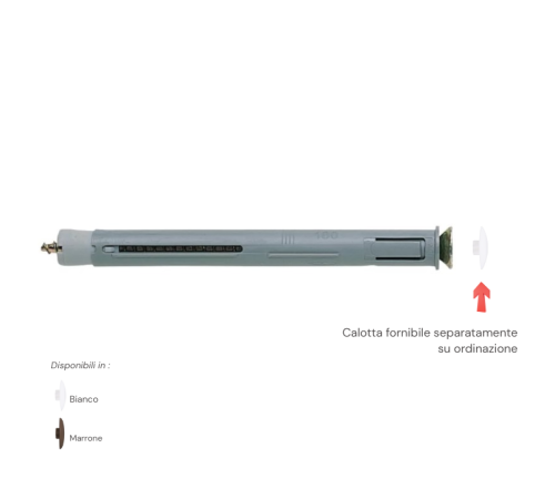 Tassello in nylon Fischer F-S per fissaggio serramenti - | mm 8x75