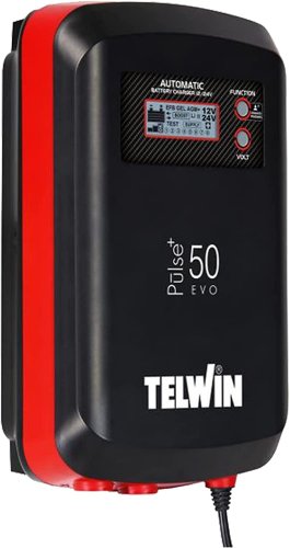 Caricabatterie mantenitore di carica e tester 12-24V Telwin Pulse 50 EVO - 807611