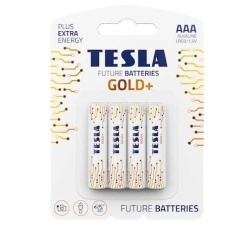 Batterie alcaline TESLA GOLD ministilo AAA LR03/1,5V (4 pezzi)