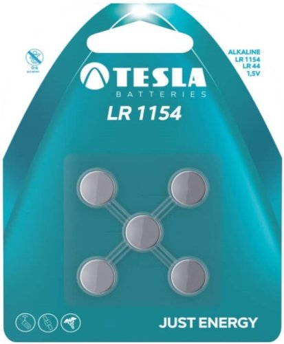 Batterie alcaline a bottone TESLA LR1154 - LR44 ( 5 pezzi )