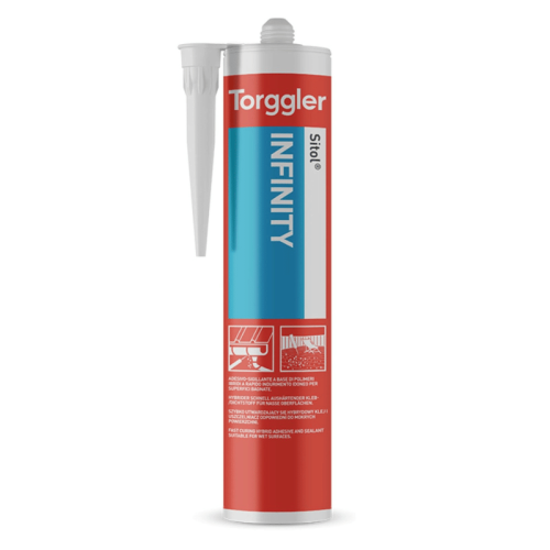 Adesivo sigillante per applicazioni in ambienti alimentari Torggler SITOL INFINITY bianco 290ml