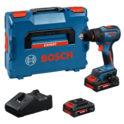 Trapano Avvitatore a percussione Bosch Expert EXSB18V-90 con doppia batteria EXBA18V-40