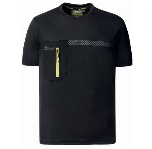 T-Shirt uomo da lavoro Upower CHRISTAL FU248BC NERO - taglia L